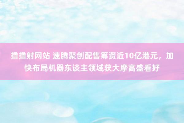 撸撸射网站 速腾聚创配售筹资近10亿港元，加快布局机器东谈主领域获大摩高盛看好