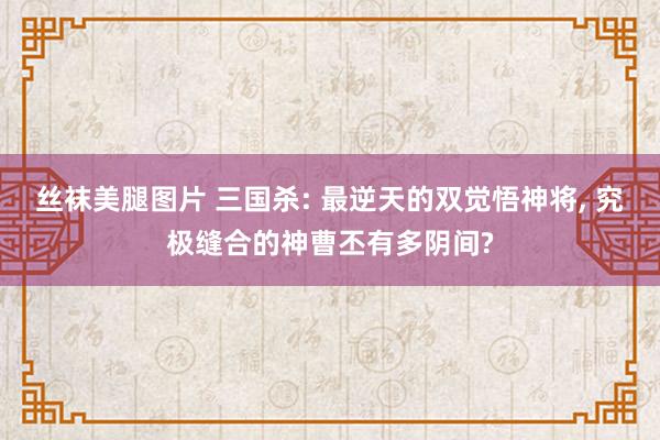 丝袜美腿图片 三国杀: 最逆天的双觉悟神将, 究极缝合的神曹