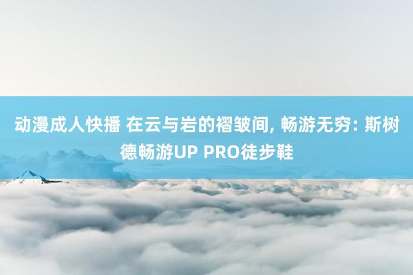 动漫成人快播 在云与岩的褶皱间, 畅游无穷: 斯树德畅游UP PRO徒步鞋