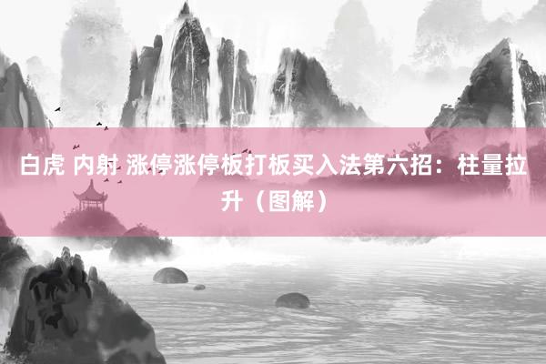 白虎 内射 涨停涨停板打板买入法第六招：柱量拉升（图解）