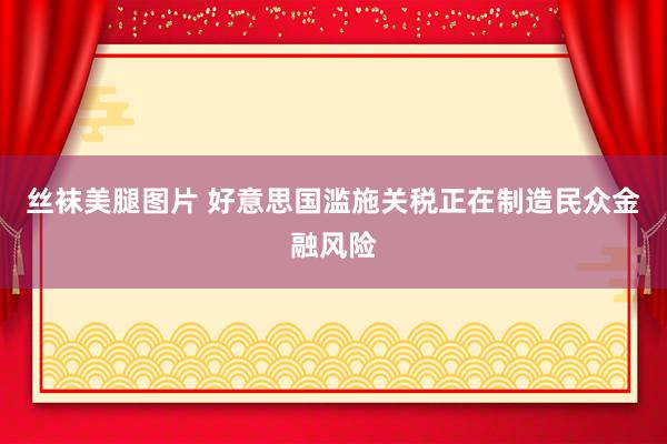 丝袜美腿图片 好意思国滥施关税正在制造民众金融风险